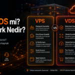 VPS ve VDS farklarını performans, kaynak kullanımı, kontrol ve kullanım alanlarına göre karşılaştıran Hosting123 görseli.